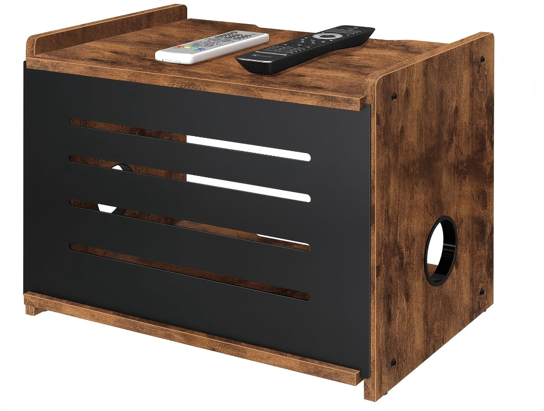 Elaine Mercure Router Shelf, Wood Wifi Box Hider, Projector Shelf